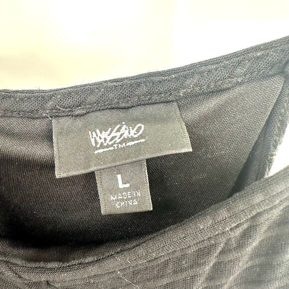 Mossimo Size Large Black Slip Dress Maxi Adjustable Straps Long Basic‎ Everyday - Picture 4 of 4